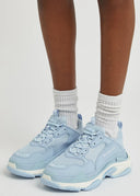 BALENCIAGA Triple S Mesh And Leather Sneakers