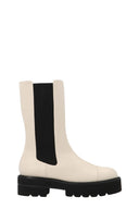 Chaussures Cuir Beige