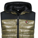 Gilet sans manches à capuche Barstone en duvet kaki
