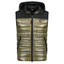 Gilet sans manches à capuche Barstone en duvet kaki