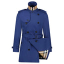 Trench Coat Croisé Ceinturé "Brockham" Bleu Marine