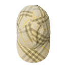 Casquette en lin à carreaux “Wheat Yellow”
