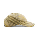 Casquette en lin à carreaux “Wheat Yellow”