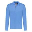 Polo “Eddie” manches longues – bleu