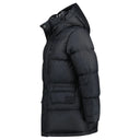 Doudoune mi-longue "Haworth" en duvet Noire