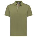 Polo Hartford à motif carreaux olive