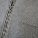 Sweat à capuche zippé gris à motif Hove avec logo brodé