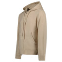 Hoodie “Lindley” en cachemire tricoté beige faon doux
