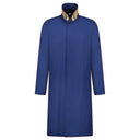 Trench long “Pennan” boutonné – bleu marine