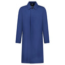Trench long “Pennan” boutonné – bleu marine