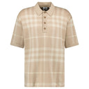 Polo Wellman en laine à carreaux beige