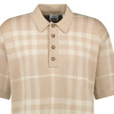 Polo Wellman en laine à carreaux beige
