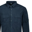 Surchemise Boutonnée à Lentille Navy