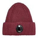 Bonnet en Laine avec Lentille Bordeaux