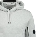 Sweat à capuche Micro Lens en polaire diagonale gris
