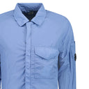 Surchemise zippée Chrome-R avec poche bleu clair