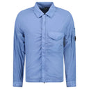 Surchemise zippée Chrome-R avec poche bleu clair