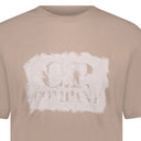 T-shirt logo frontal beige