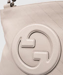 Sac Gucci en Cuir Beige avec Logo Texturé
