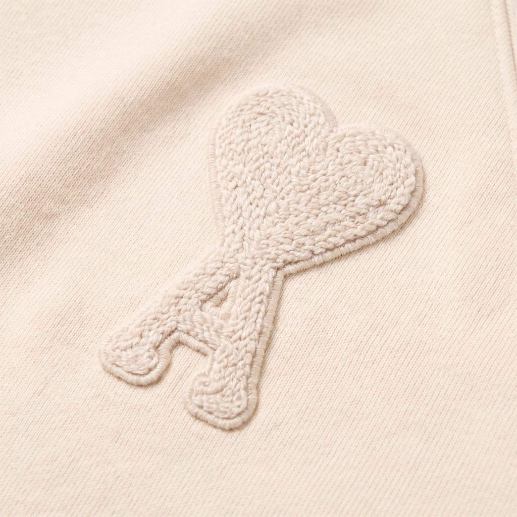Sweatshirt Beige Patch Beige Ami de Coeur En Coton – détail du logo