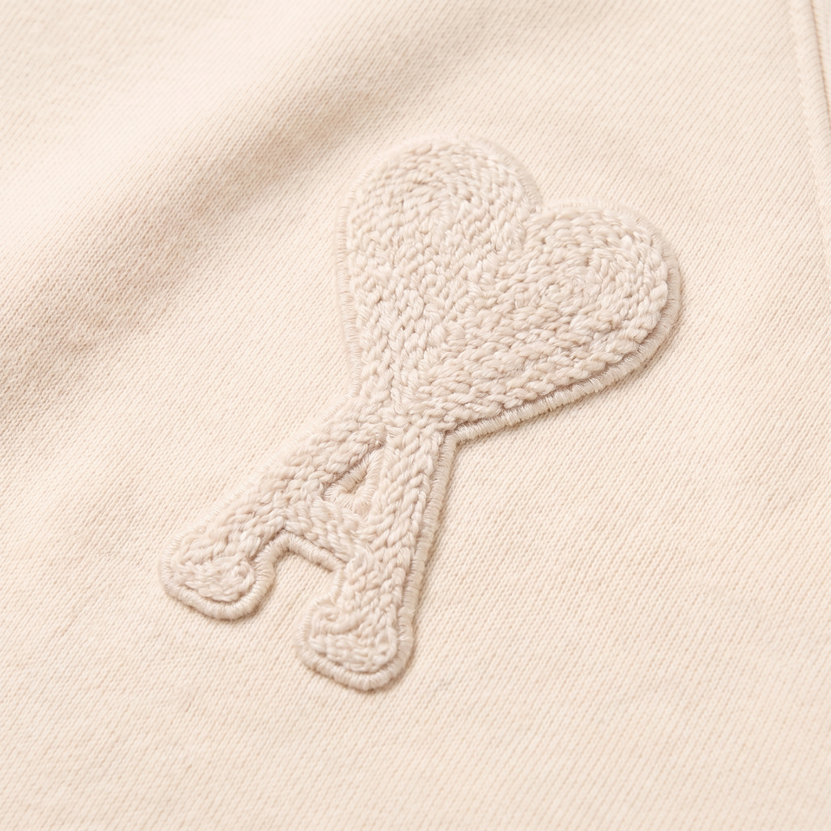 Sweatshirt Beige Patch Beige Ami de Coeur En Coton – détail du logo