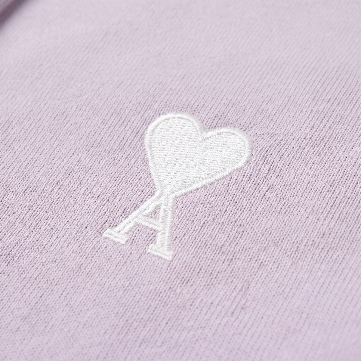 Hoodie Violet Ami de Coeur en Coton – détail du logo