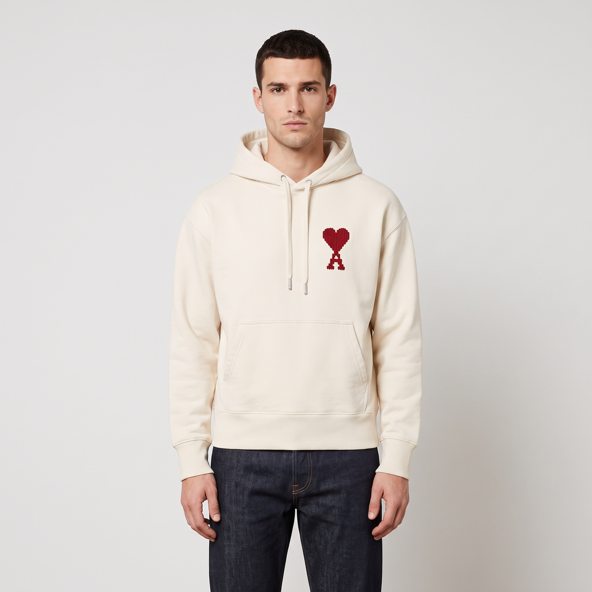 Hoodie Soleil Ami De Coeur en Coton – porté – face