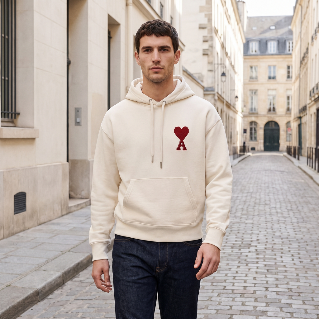 Hoodie Soleil Ami De Coeur en Coton – porté – ambiance