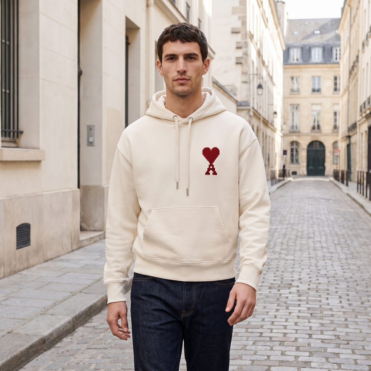 Hoodie Soleil Ami De Coeur en Coton – porté – ambiance