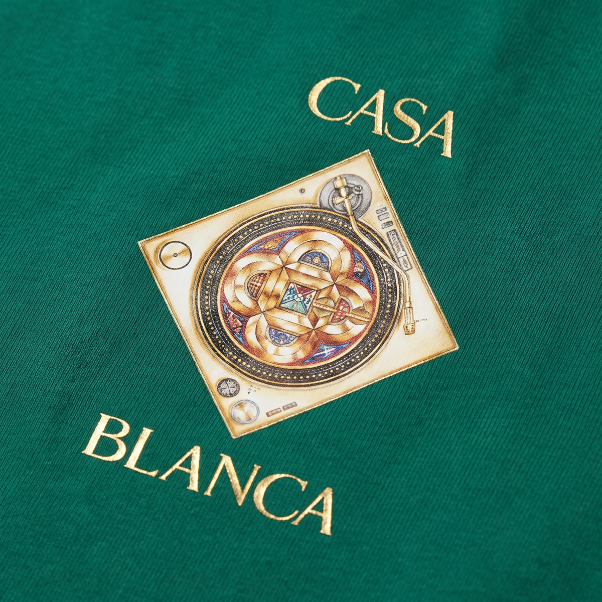 T-shirt Casablanca Plafond Orne de Musique Evergreen – détail du logo