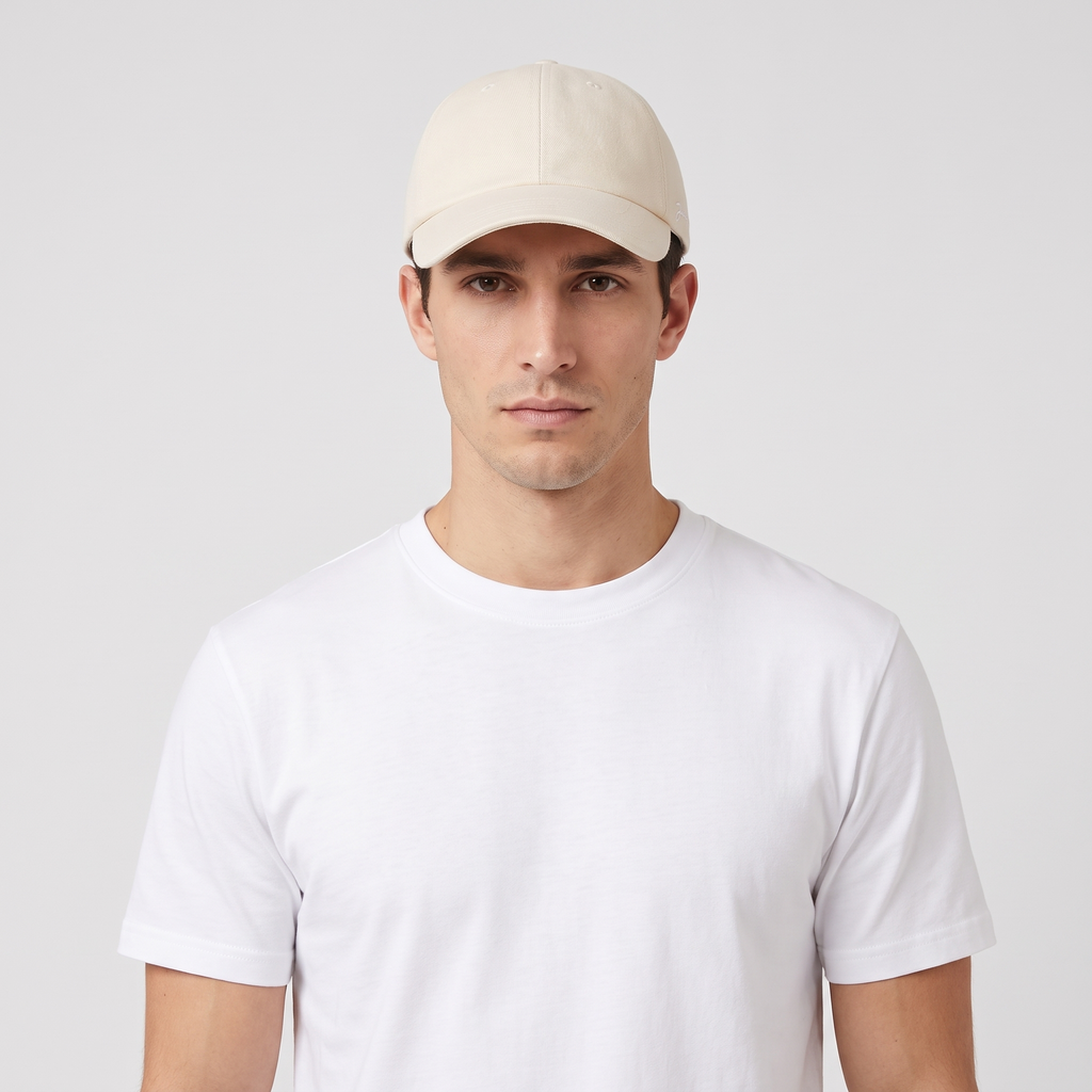 La Casquette Signature Beige Jacquemus – porté – face