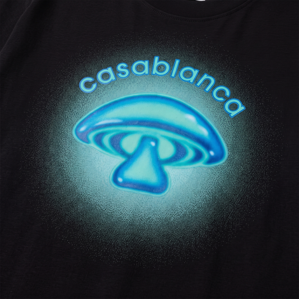 T-shirt Casablanca Airbrush Mushroom – détail du logo