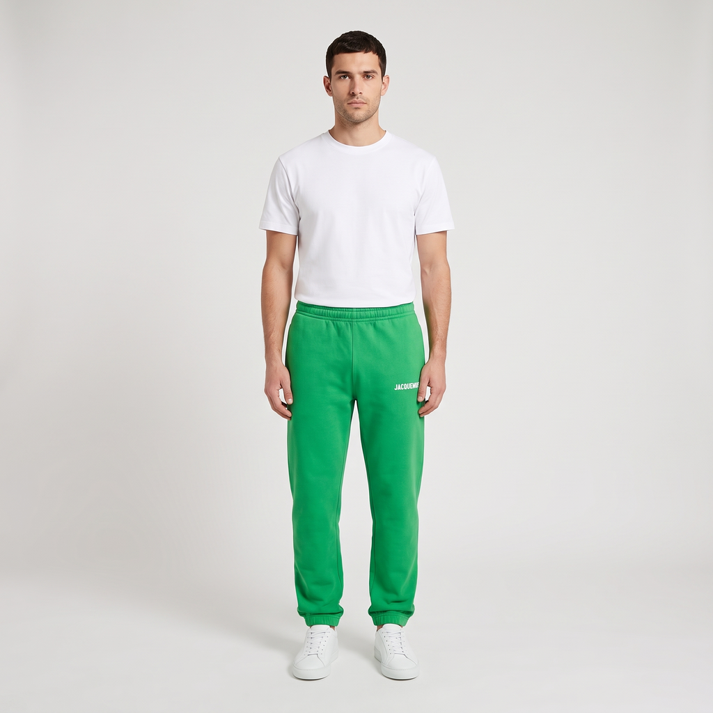 Le Jogging Classique Jacquemus Vert – porté – face