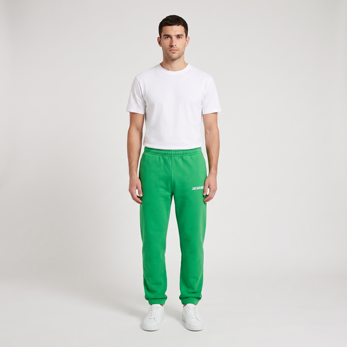 Le Jogging Classique Jacquemus Vert – porté – face