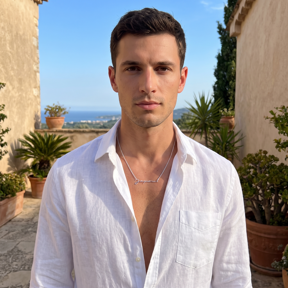 La Chaine Jacquemus Silver – porté – ambiance