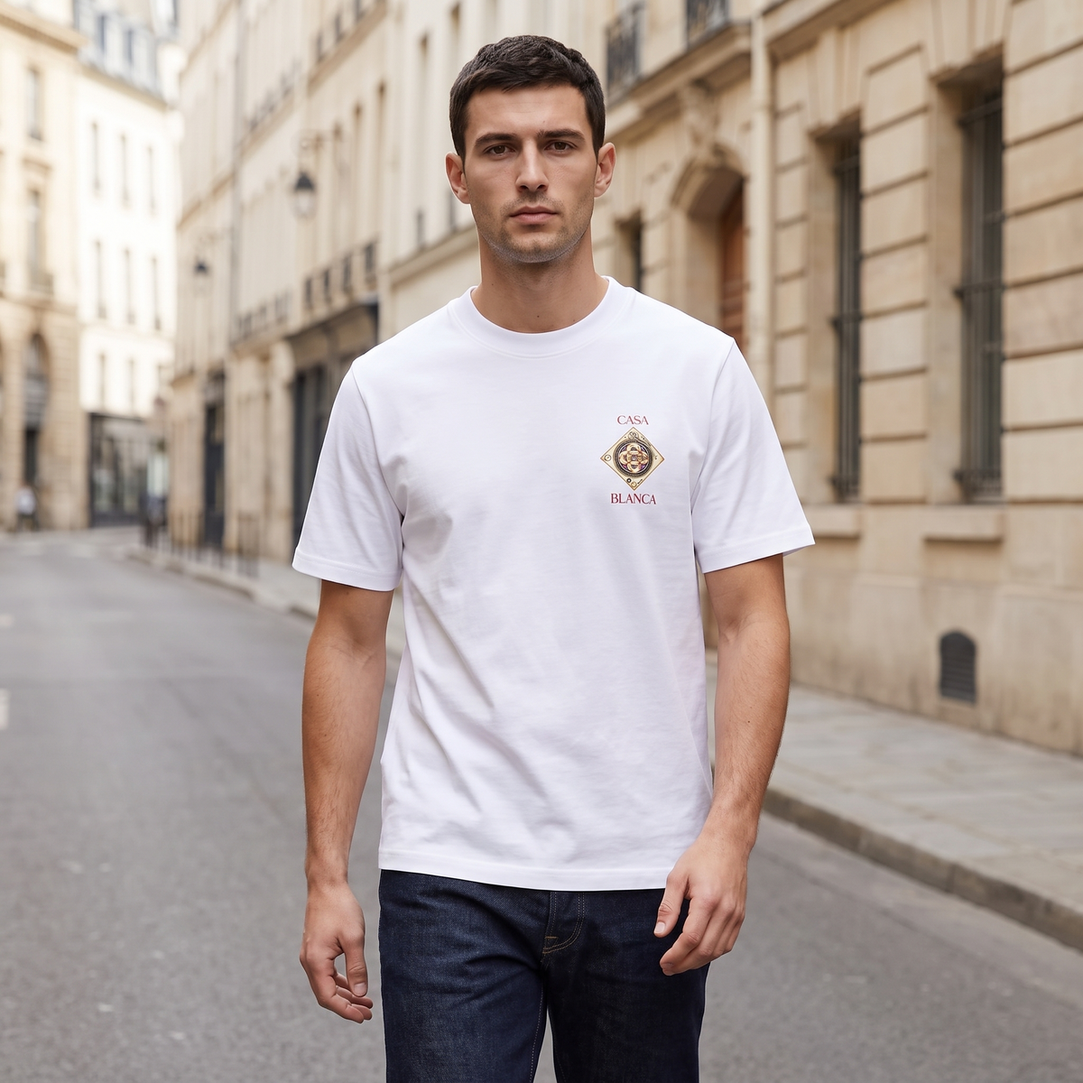 T-shirt Casablanca Plafond Orne de Musique White – porté – ambiance