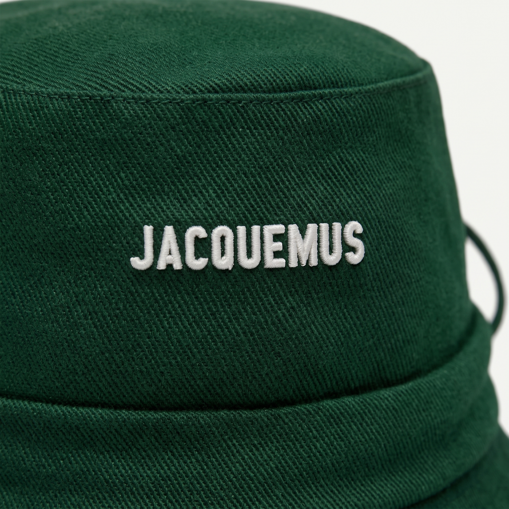 Le Bob Gadjo Jacquemus Green – détail du logo