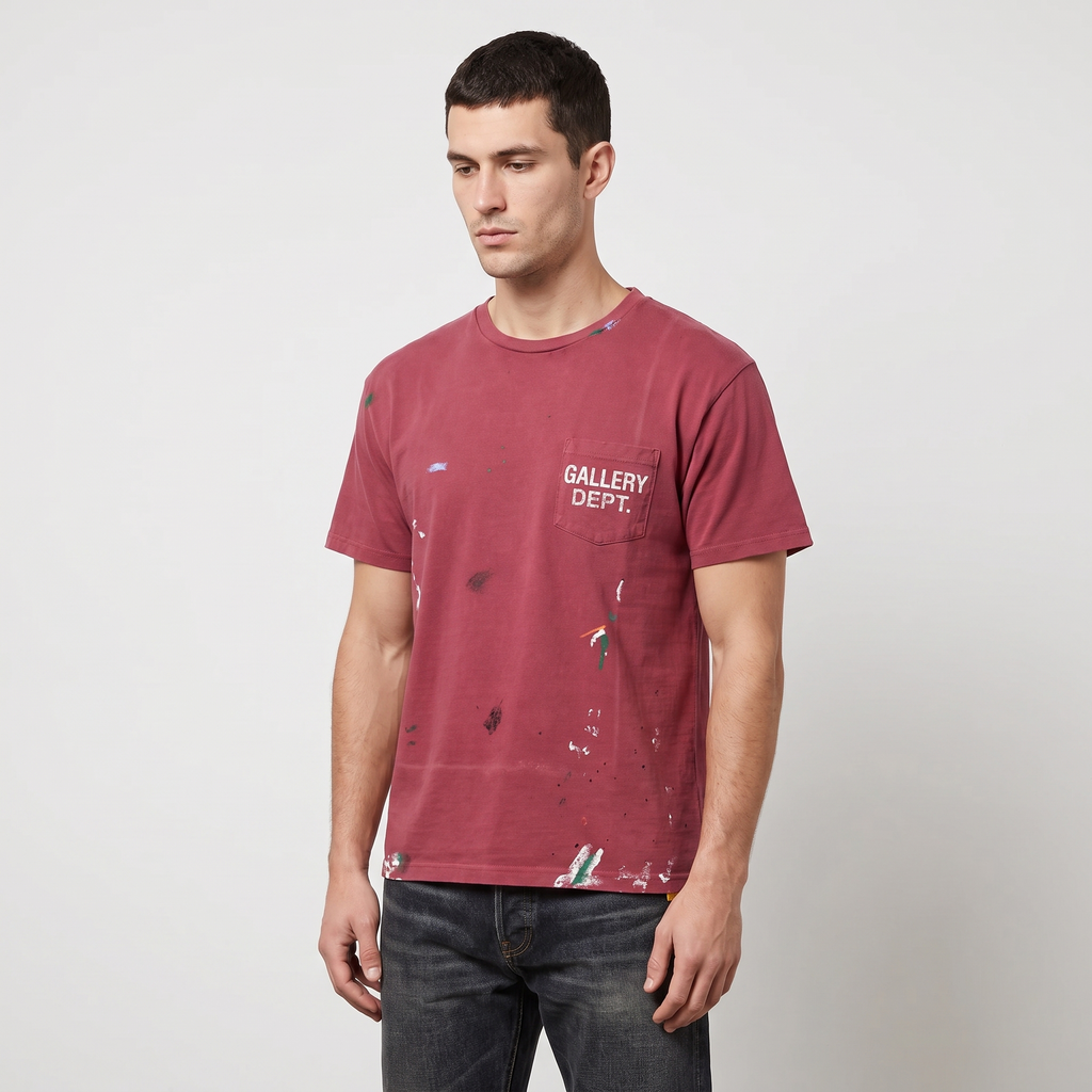 T-shirt Gallery Dept. Vintage Logo Painted Brick – porté – trois-quarts