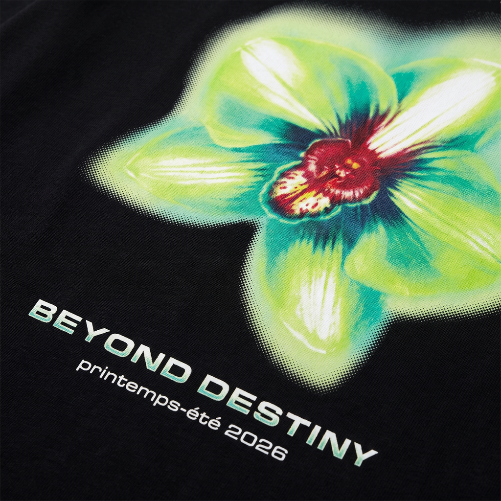 T-shirt Casablanca Oversized Glitch Orchid – détail du logo