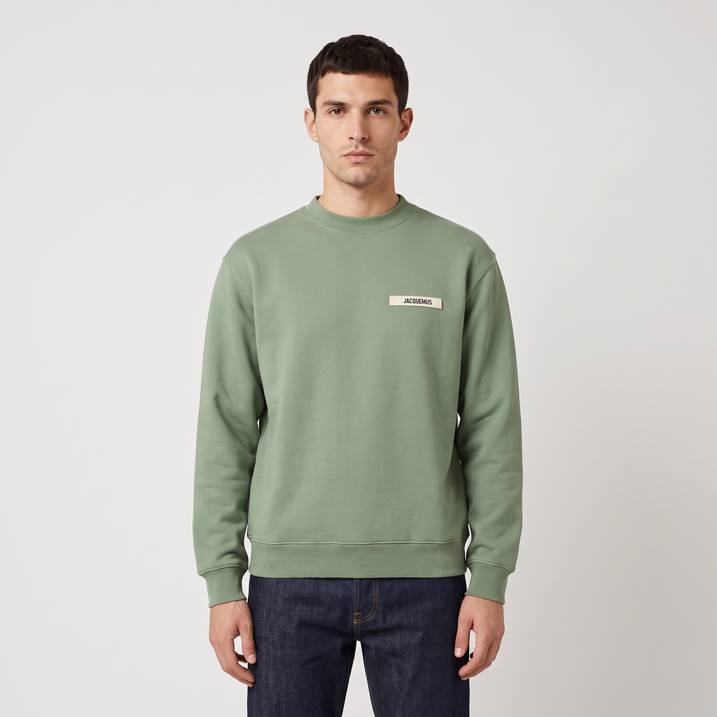 Le Sweatshirt Gros Grain Jacquemus – porté – face