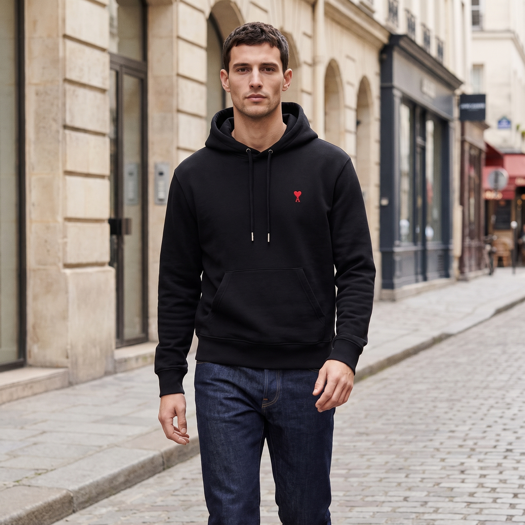 Hoodie Ami de Coeur en Coton – porté – ambiance