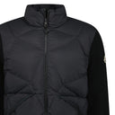 Cardigan matelassé à empiècements noir