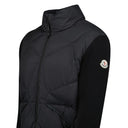 Cardigan matelassé à empiècements noir