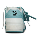Baskets Out Of Office en cuir blanc et bleu céladon