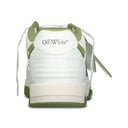 Baskets Out Of Office en cuir blanc et vert sauge