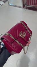 Sac GG Marmont matelassé rouge Rosso Ancora