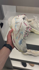 Balenciaga Runner Sneakers White Pink Blue