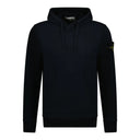 Sweat à capuche en coton bleu marine